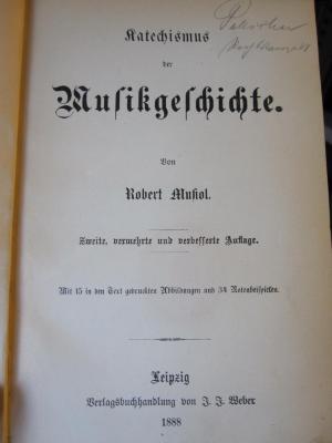 Do 405 b: Katechismus der Musikgeschichte (1888)