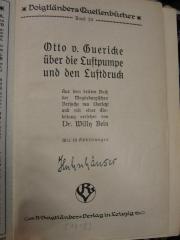 Kc 817: Über die Luftpumpe und den Luftdruck ([1912])