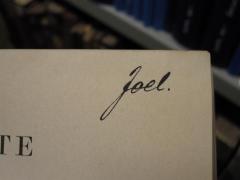 D51 / 332 (Joel, [?]), Von Hand: Autogramm, Name; 'Joel.'. 