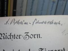 D51 / 323 (Beheim-Schwarzbach, A.), Von Hand: Autogramm; 'A. Beheim-Schwarzbach'. 