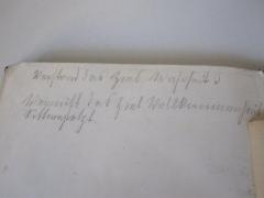 D51 / 308 (Camenz von Herre, Peter), Von Hand: Annotation; 'Verstand das Ziel [Wahrheit] Vernunft das Ziel Vollkommenheit Sittengesetz'. 