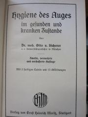 X 6082 b4: Hygiene des Auges im gesunden und kranken Zustande ([o.J.])