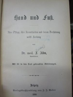 Km 231: Hand und Fuß (1895)