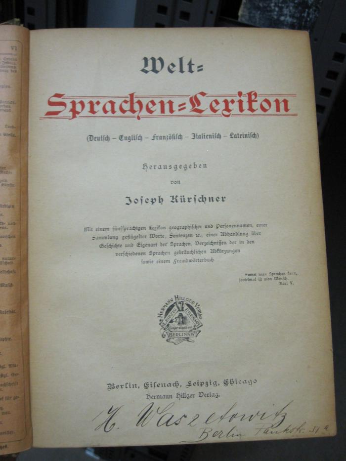 Sa 634: Welt-Sprachen-Lexikon (o.J.)