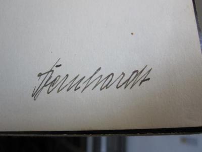 Hb 165 ao: Sprechstunden mit deinem Ich (1937);D51 / 374 (Gernhardt[?], [?]), Von Hand: Autogramm; 'Gernhardt'. 
