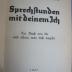 Hb 165 ao: Sprechstunden mit deinem Ich (1937)