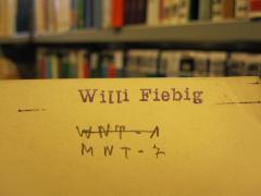 D51 / 445 (Fiebig, Willi), Stempel: Name; 'Willi Fiebig'. 
