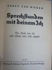 Hb 165 ao: Sprechstunden mit deinem Ich (1937)