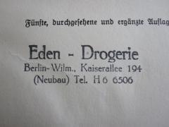 D51 / 664 (Eden-Drogerie), Stempel: Name, Ortsangabe; 'Eden-Drogerie Berlin-Wilm., Kaiserallee 194 (Neubau) Tel. H 6 6506'. 