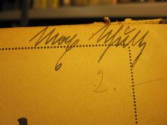 D51 / 612 (Schultz, Max), Von Hand: Autogramm; 'Max Schultz'. 