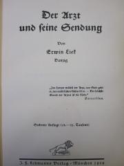 X 5714 g: Der Arzt und seine Sendung (1929)