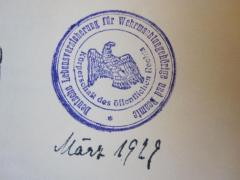 D51 / 773 (Deutsche Lebensversicherung für Wehrmachtangehörige und Beamte), Stempel: Name, Datum; 'Deutsche Lebensversicherung für Wehrmachtangehörige und Beamte Körperschaft des öffentlichen Rechts [März 1929]'. 