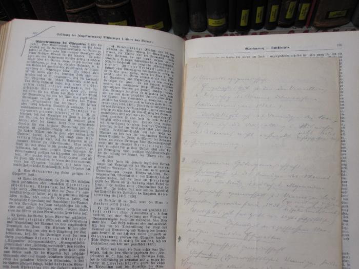 V 247 b: Bürgerliches Rechts-Lexikon (1901);D51 / 770, Papier: Notiz