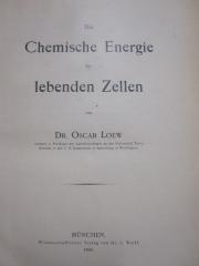 Kg 2090: Die Chemische Energie der lebenden Zellen (1899)