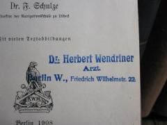 D51 / 911 (Wendriner, Herbert), Stempel: Name, Ortsangabe, Berufsangabe/Titel/Branche; 'Dr. Herbert Wendriner Arzt. Berlin W., Friedrich Wilhelmstr. 22'. 