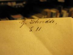D52 / 14 (Schridde, G.[?]), Von Hand: Autogramm; 'G. Schridde, E. 11.'. 
