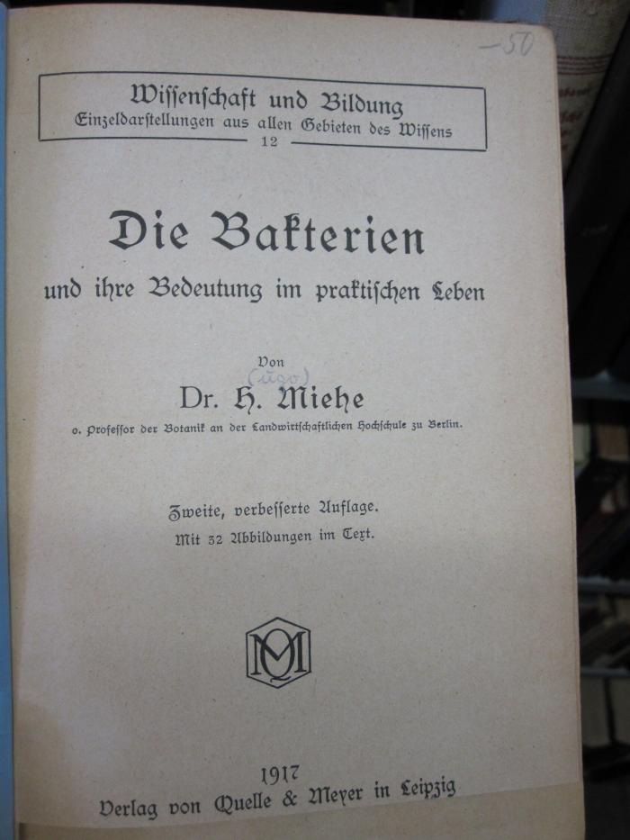 Kk 164 b: Bakterien, Die (1917)