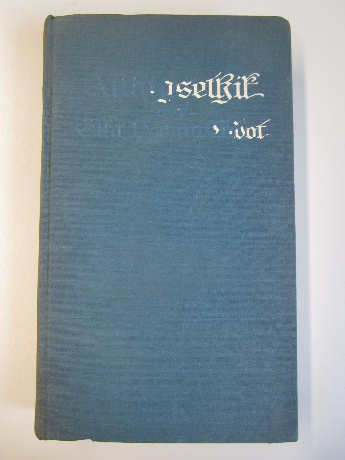 Hh 222: Alltagsethik (1912)
