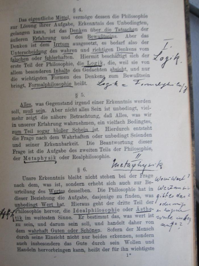 Hc 76: Encyklopädie der Philosophie (1908);D51 / 976 (unbekannt), Von Hand: Annotation, Annotation. 