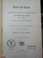 II 1964 i3: Karten und Skizzen aus der vaterländischen Geschichte der neueren Zeit ([1907])