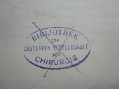 Kh 79: Leben und Lehre des Hippokrates (1932);D51 / 922 (Bibliothek der Deutschen Gesellschaft für Chirurgie), Stempel: Name; 'Bibliothek der Deutschen Gesellschaft für Chirurgie'. 