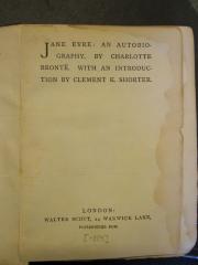 L 435 Bro Ch 50 c: Jane Eyre : an autobiography ([1889])