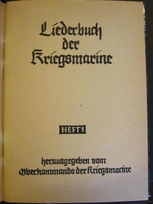 No 350 131_1: Liederbuch der Kriegsmarine