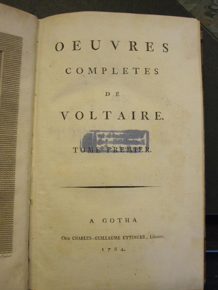 L 482 Vol 4_1: Oeuvres completes de Voltaire. (1784)