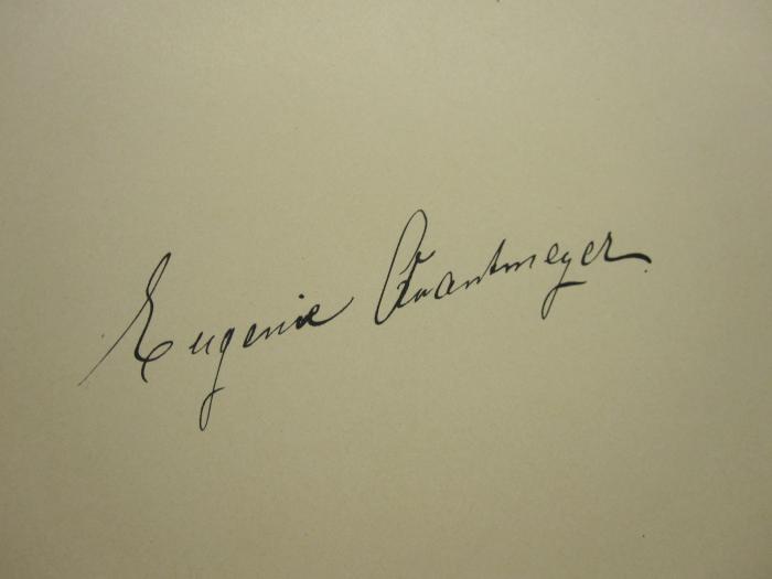 No 350 131_1: Liederbuch der Kriegsmarine;- (Quantmeyer, Eugenie), Von Hand: Autogramm; 'Eugenie Quantmeyer'. 