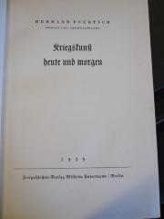 Mil 170 9: Kriegskunst heute und morgen (1939)
