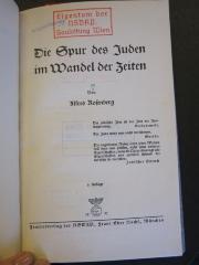 Soz 195 68: Die Spur des Juden im Wandel der Zeiten (1937)