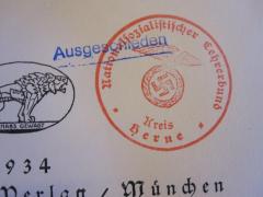 - (Nationalsozialistischer Lehrerbund Kreis Herne), Stempel: ; 'Nationalsozialistischer Lehrerbund Kreis Herne'. 