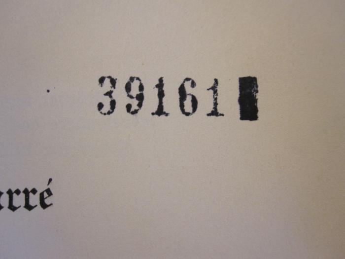 Soz 375 36: Das Bauerntum als Lebensquell der Nordischen Rasse (1934);- (unbekannt), Stempel: -; '39161'. 