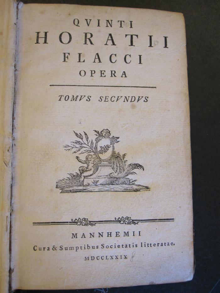  Qvinti horatii flacci opera (1779)