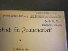 51 / 24 (Helene Lange-Stiftung), Stempel; 'Helene Lange-Stiftung'. 