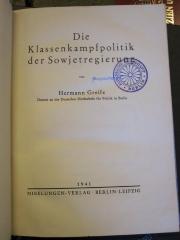 Soz 218 105: Die Klassenkampfpolitik der Sowjetregierung (1941)