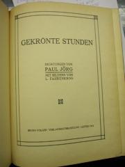 L 242 Jörg 50: Gekrönte Stunden : Dichtungen (1912)