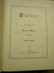 L 238 Wolff_53: Lurlei : eine Romanze (1890)