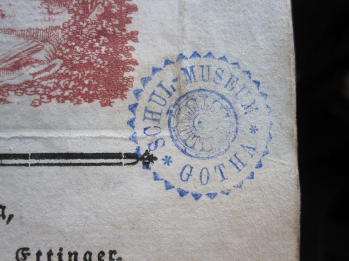 Vo 867 12b_3: Volksmährchen der Deutschen. (1784);- (Schul-Museum Gotha), Stempel; 'Schul-Museum Gotha'. 