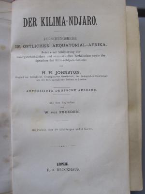 II 16928: Kilima-ndjaro, Der ([o.J.])