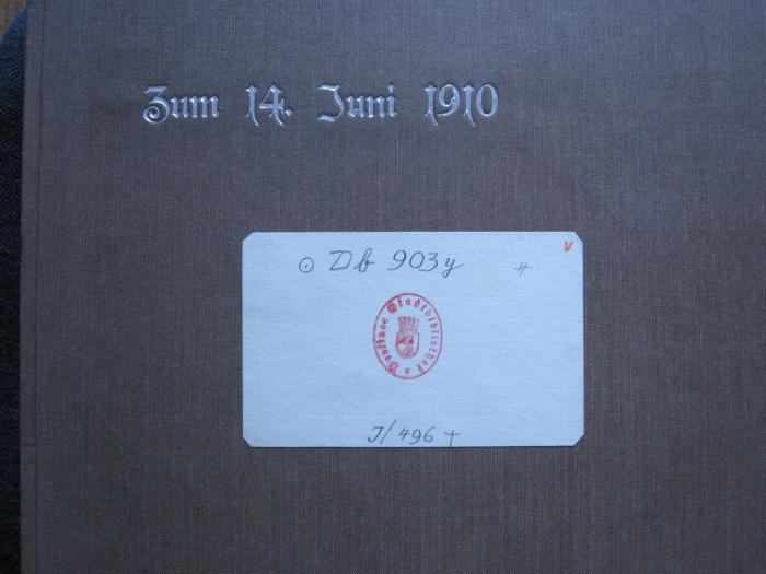 Db 903 y: Alt-Berlin: Original-Radierungen von K. Holleck-Weithmann ([1910])