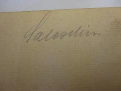 J / 1111 (Saloschin, Paul), Von Hand: Autogramm, Name; 'Saloschin'. 