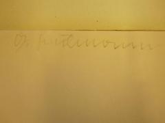 - (Faulmann, G.), Von Hand: Name, Autogramm; 'G. Faulmann'. 