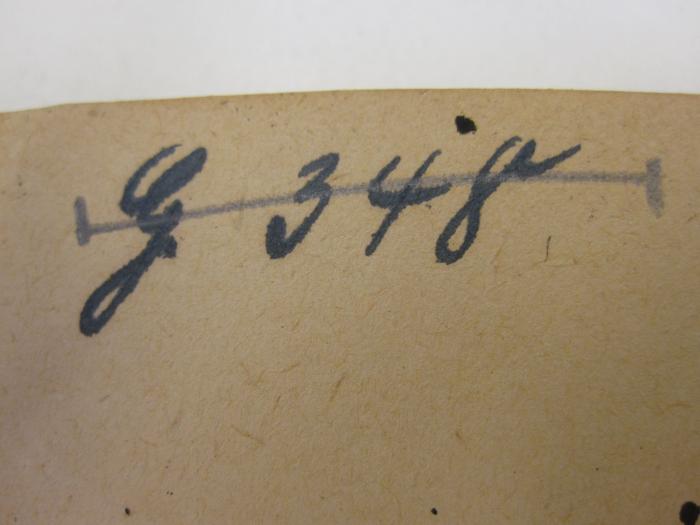 D 3 56:9 : Die päpstliche Friedensvermittelung (1919);- (Staatliches Zeughaus (Berlin)), Von Hand: Signatur; 'G 348'. 