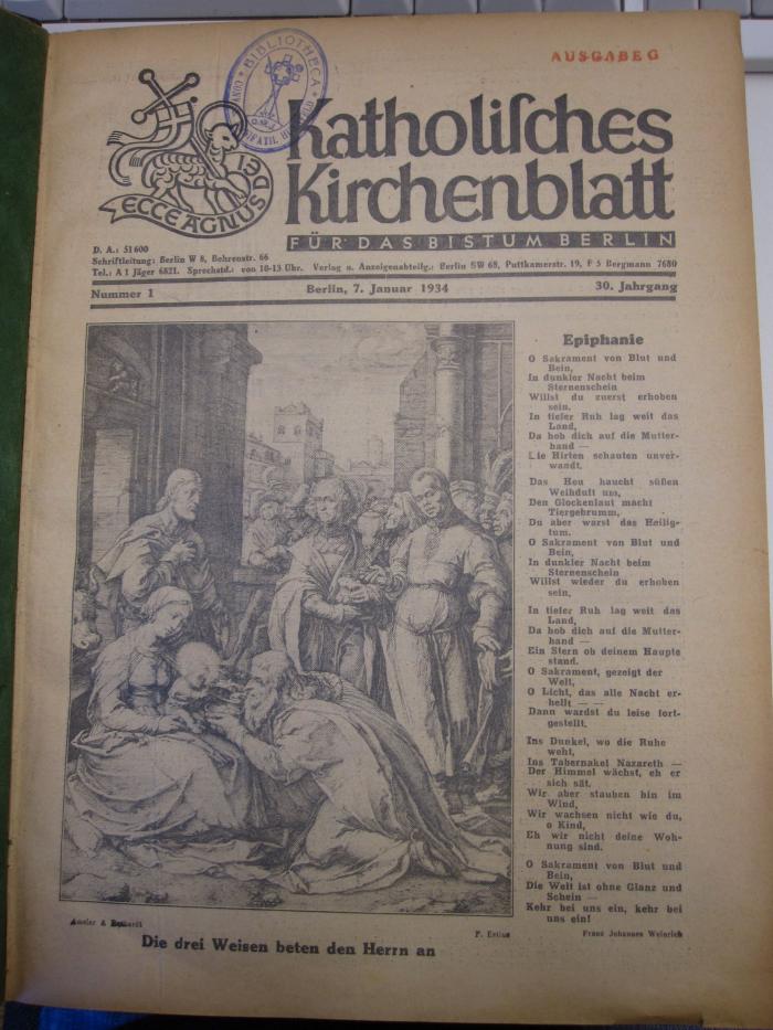  Katholisches Kirchenblatt für das Bistum Berlin (1934)