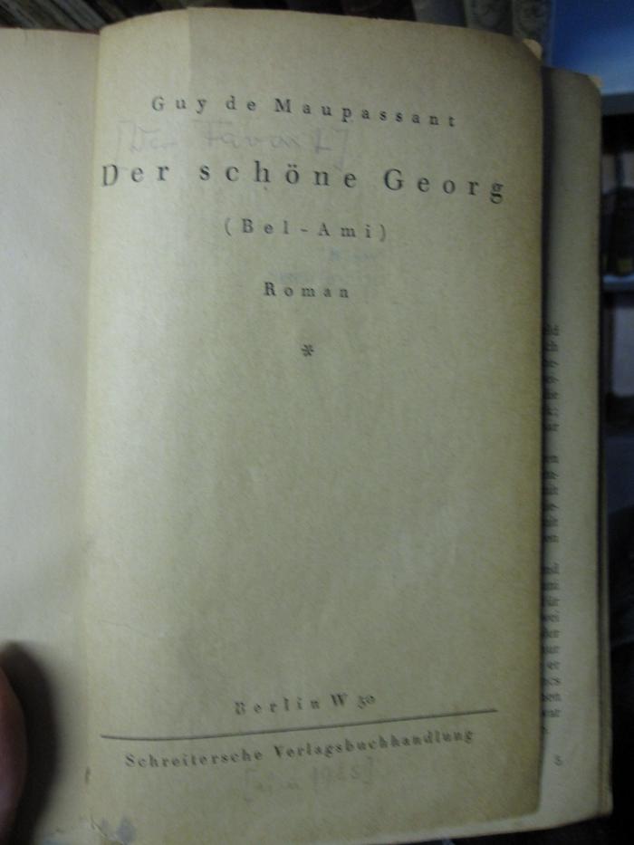 Ct 1344: Der schöne Georg ([1925])