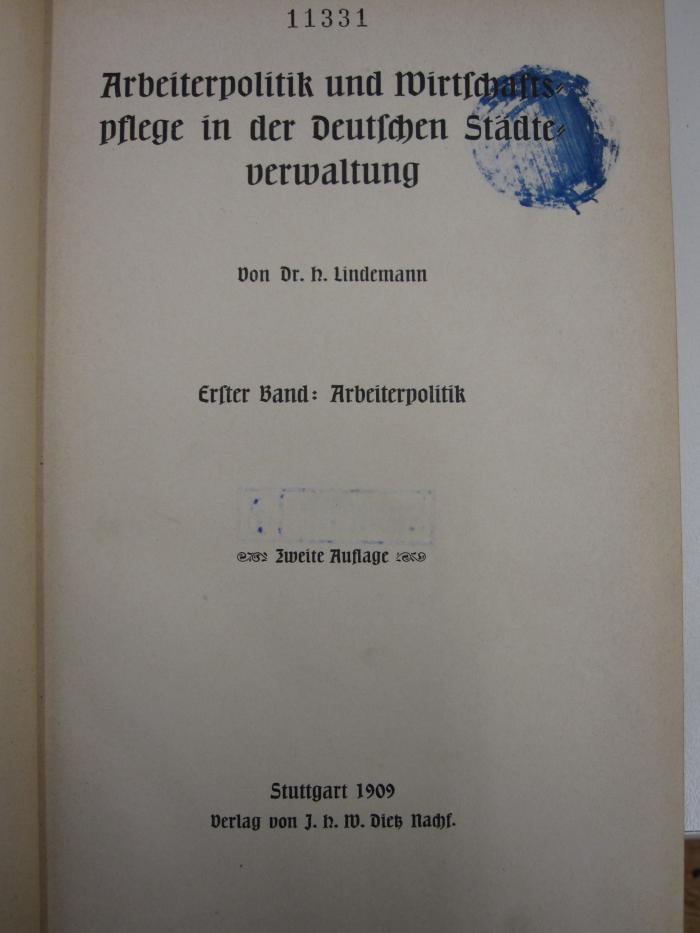 MB 3924;MB 26,90 ; ;: Arbeiterpolitik (1909)
