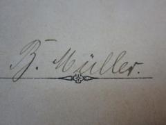 G45 / 902 (Müller, B.), Von Hand: Autogramm; 'B. Müller'. 
