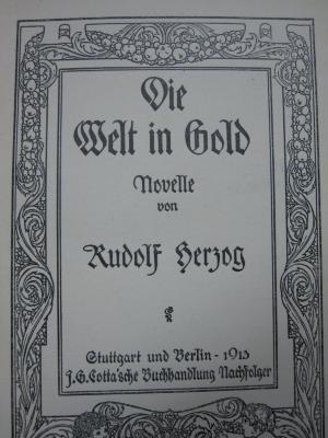 Cm 5841: Die Welt in Gold (1913)