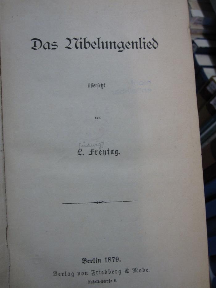 Ck 8: Das Nibelungenlied (1879)